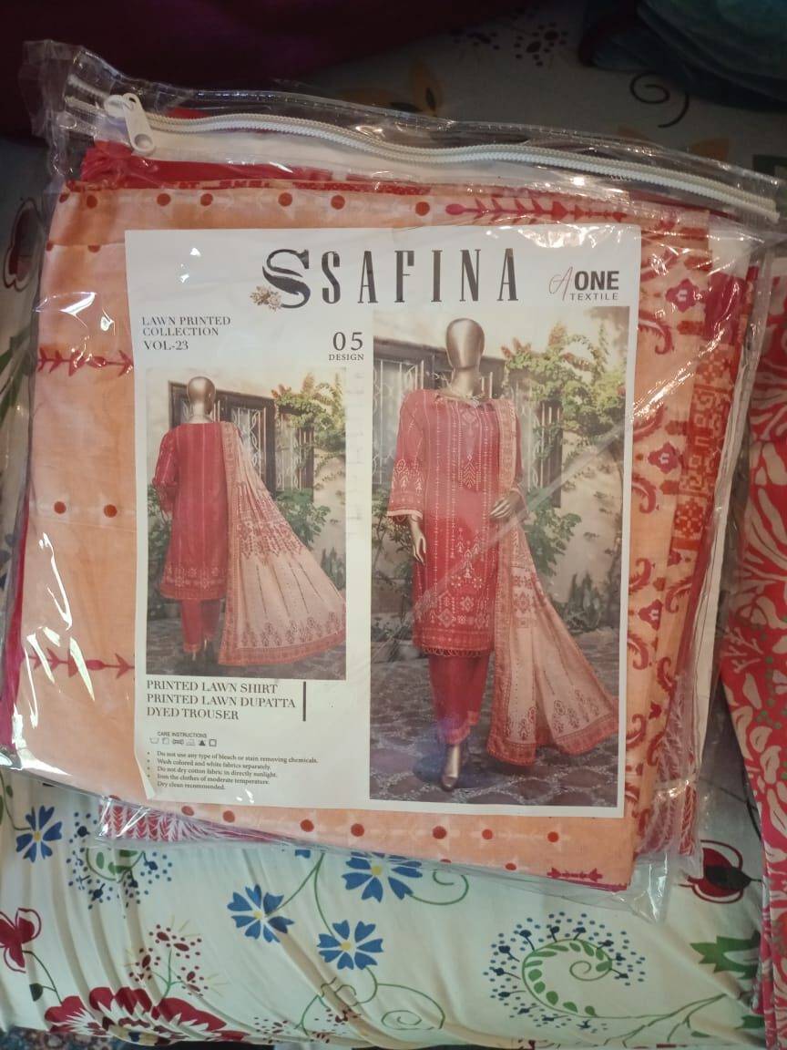 Saffina 3 Piece Lawn Suit