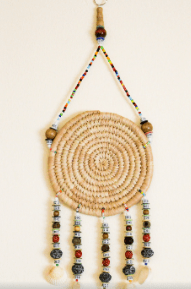 Beautiful Dream Catcher made with Nigerian cowries and beads